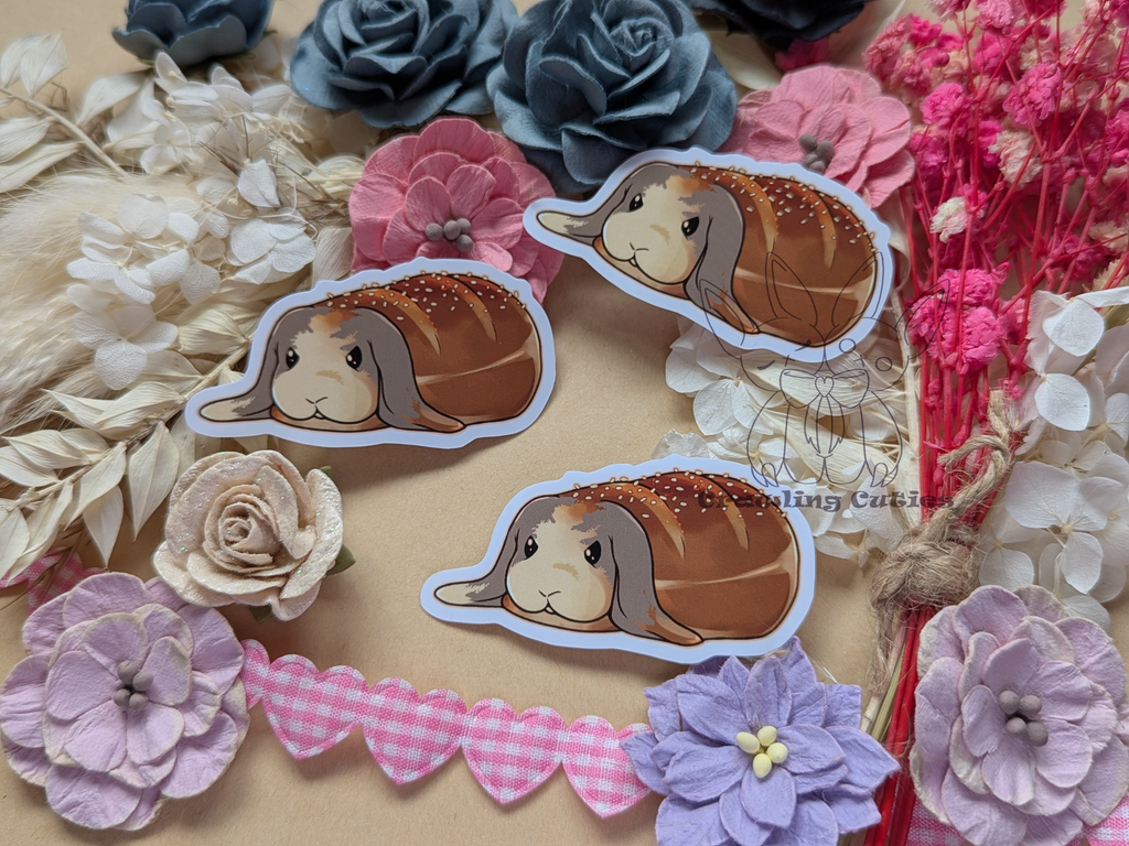 Bunny Loaf Vinyl Sticker