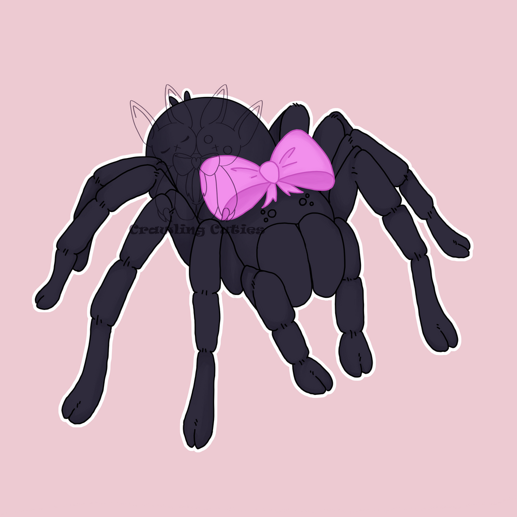 Pretty little tarantula vinyl sticker