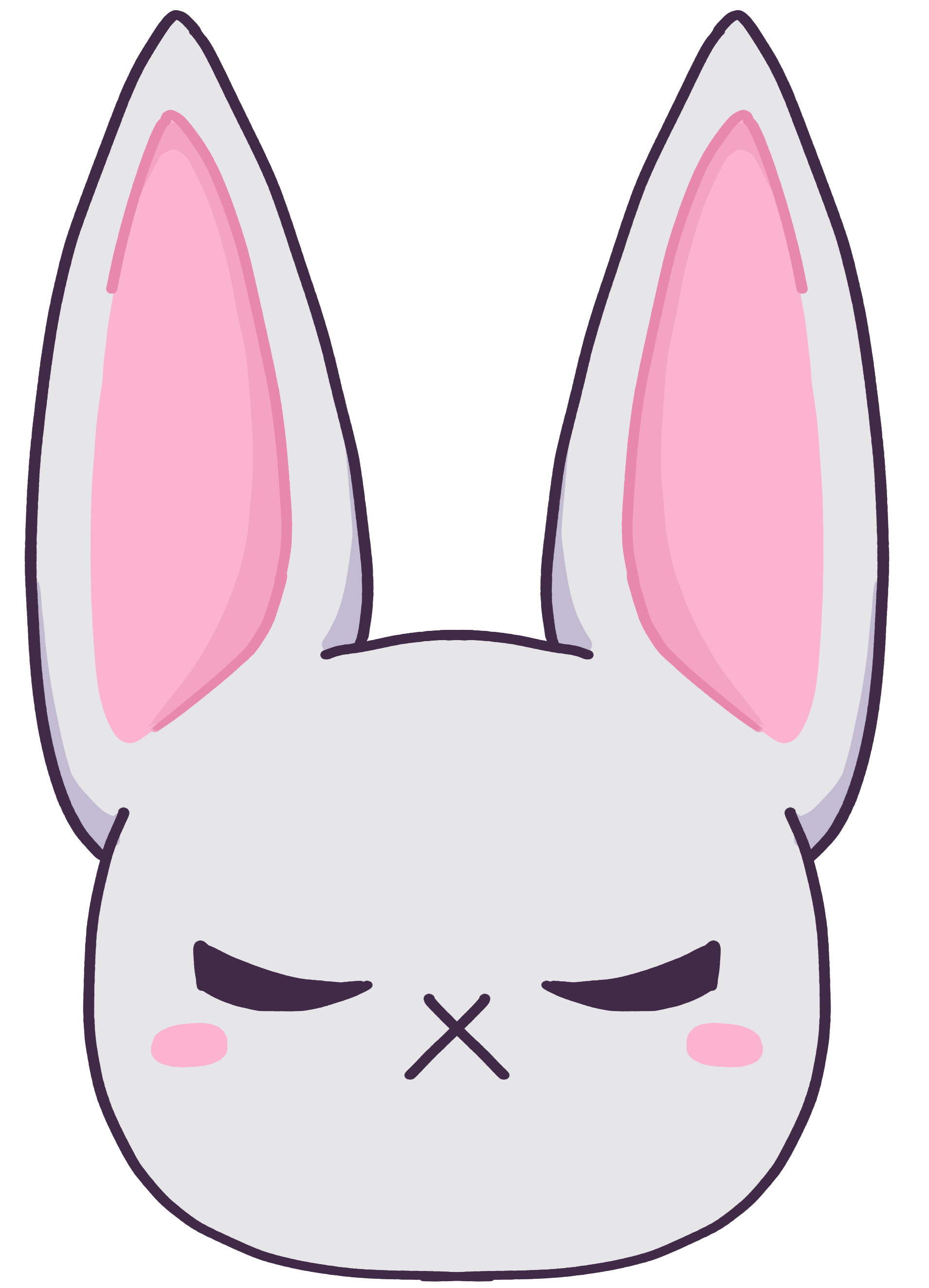 White Mascot Head Keychain SMALL!