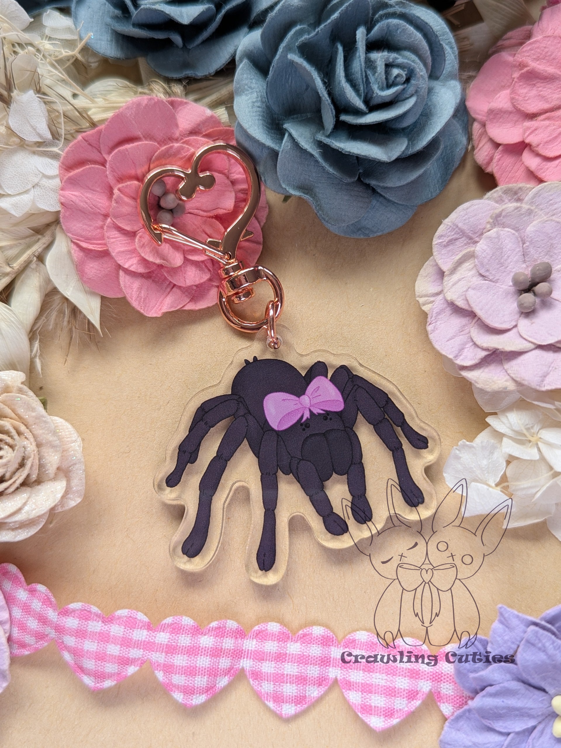 Pretty Little Tarantula Keychain SMALL!