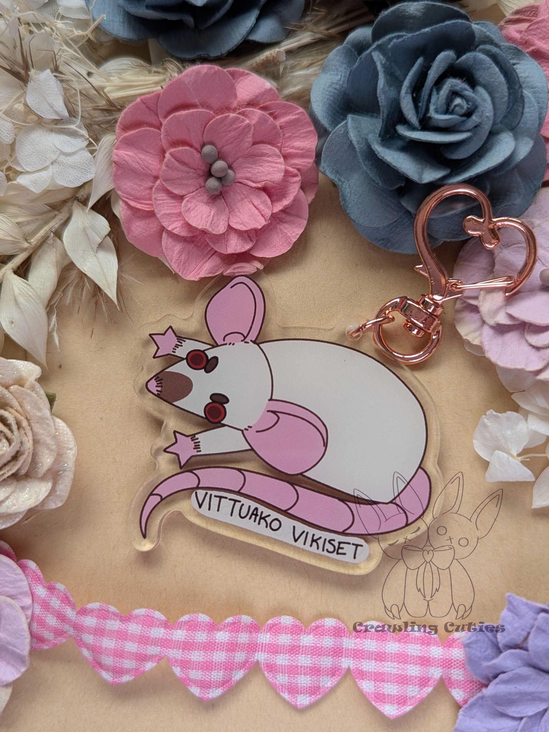 Swearing Rat Keychain LARGE!