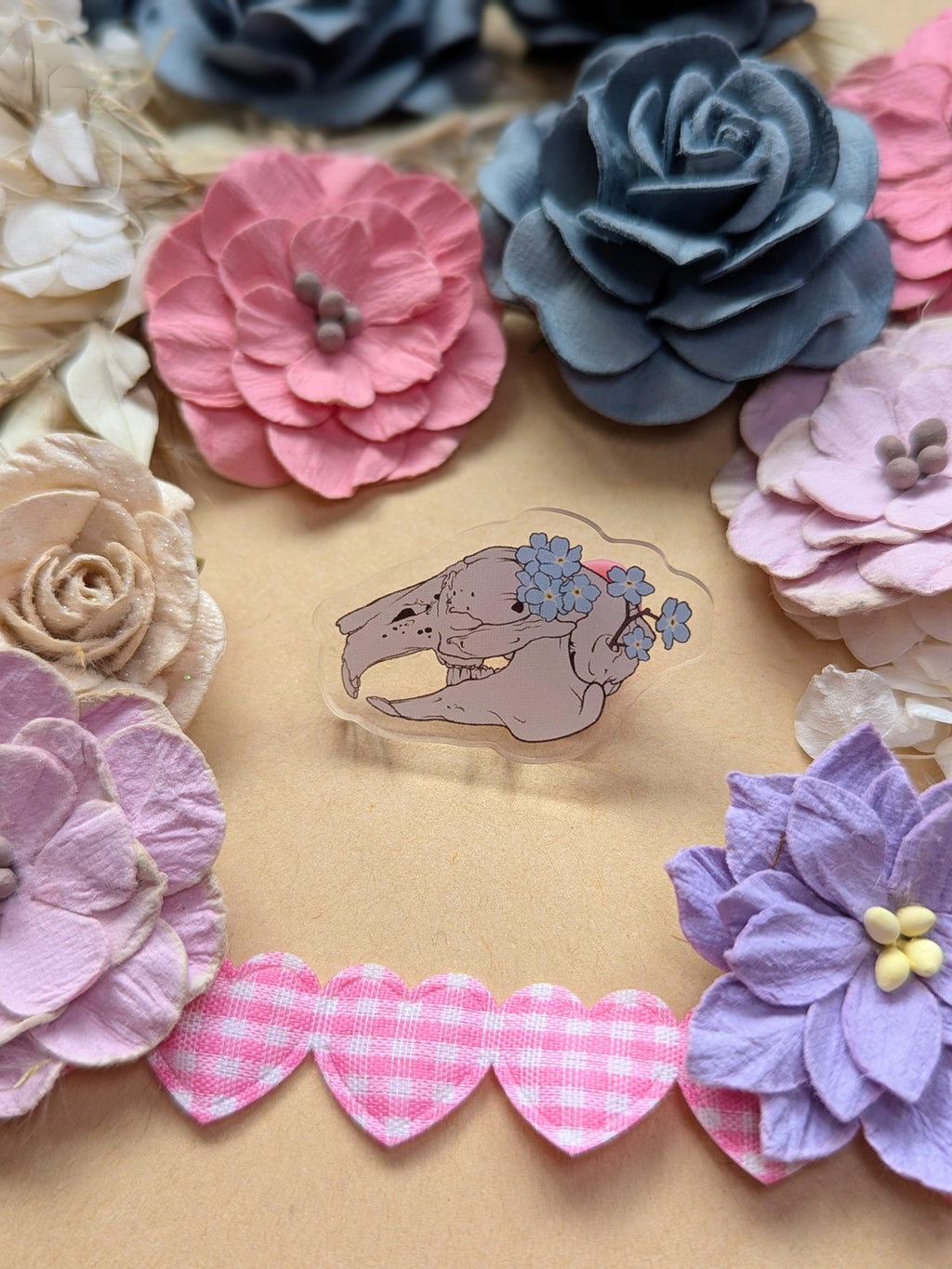 Bunny skull Pins SMALL