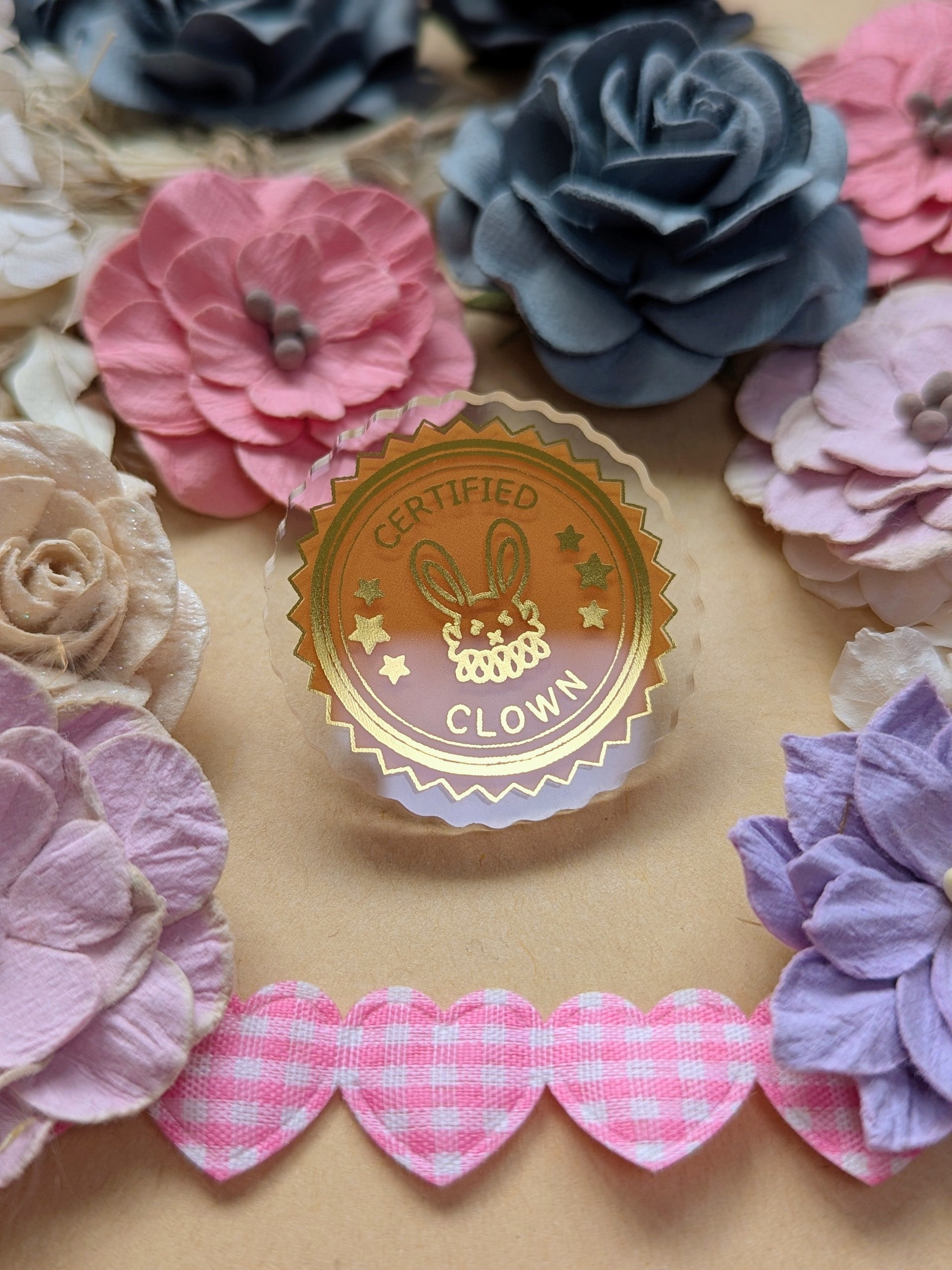 Certified Clown Pin SMALL!