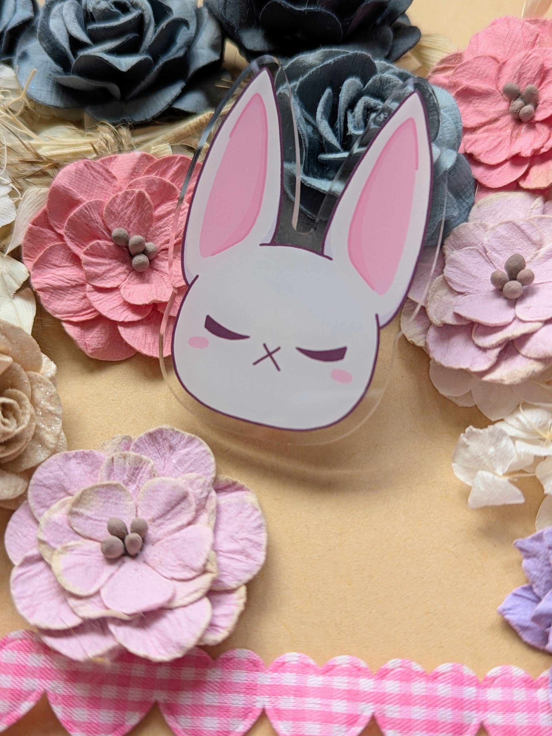 White Mascot Head Pin LARGE!