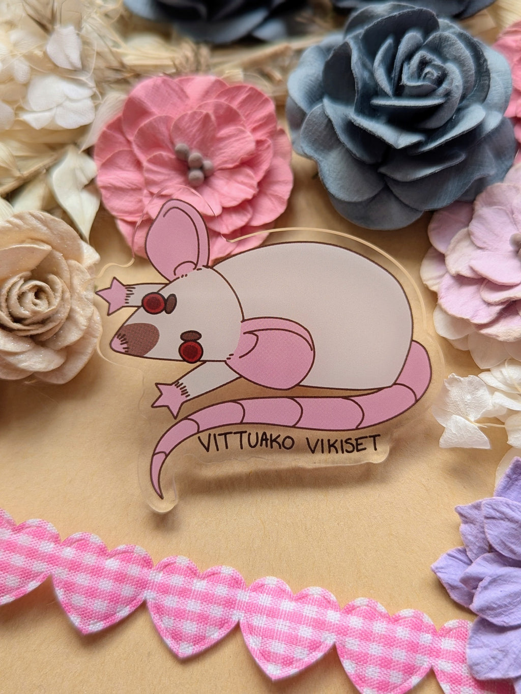 Swearing Rat Pin LARGE!