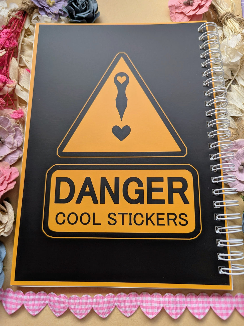 DANGER! Reusable Sticker Collecting Book