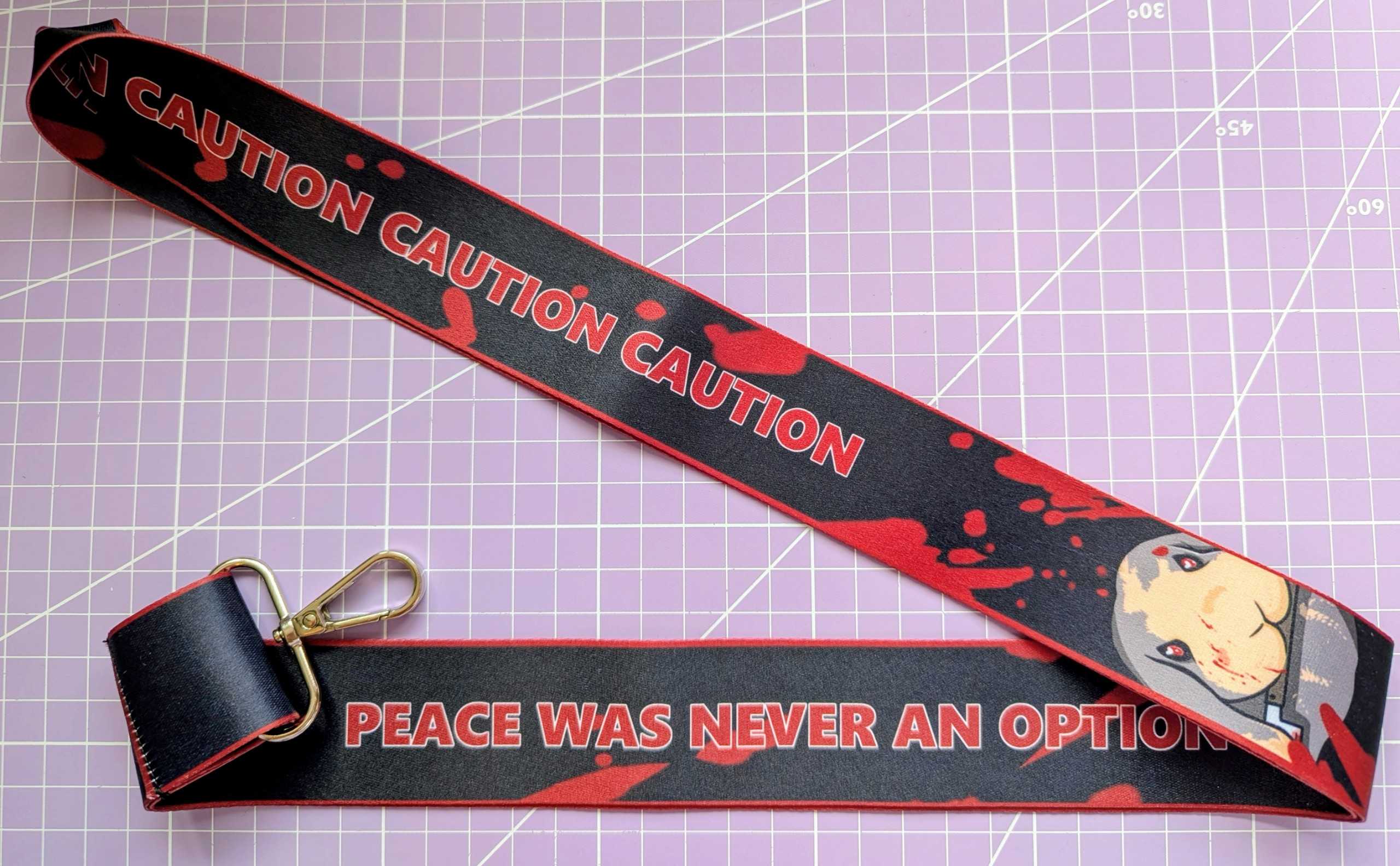 Angry Bunny MEGA Lanyard