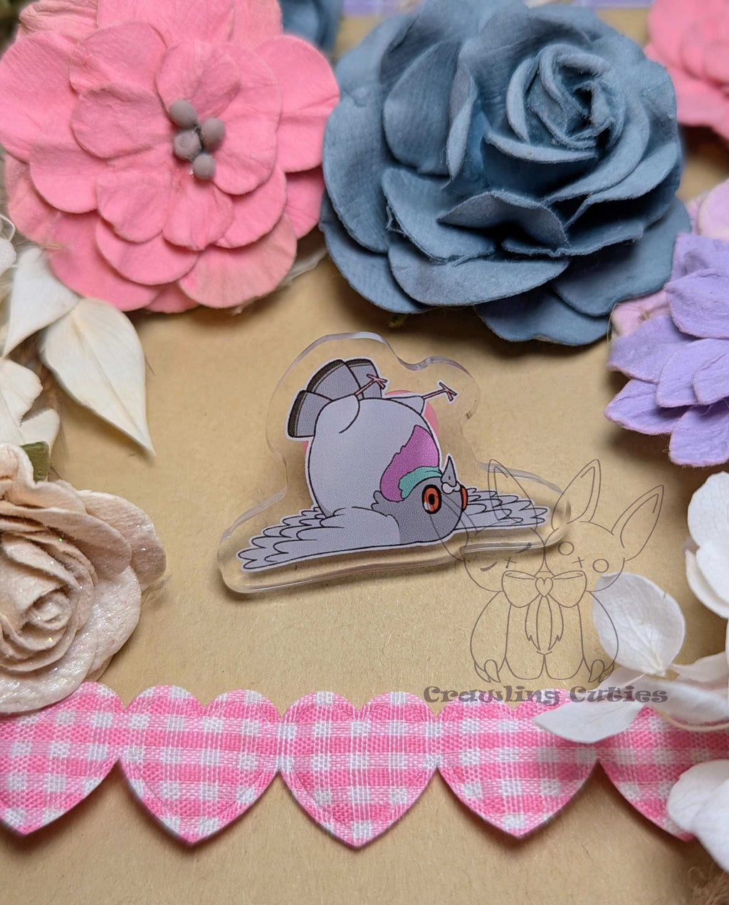 Fallen Pigeon Pin SMALL!