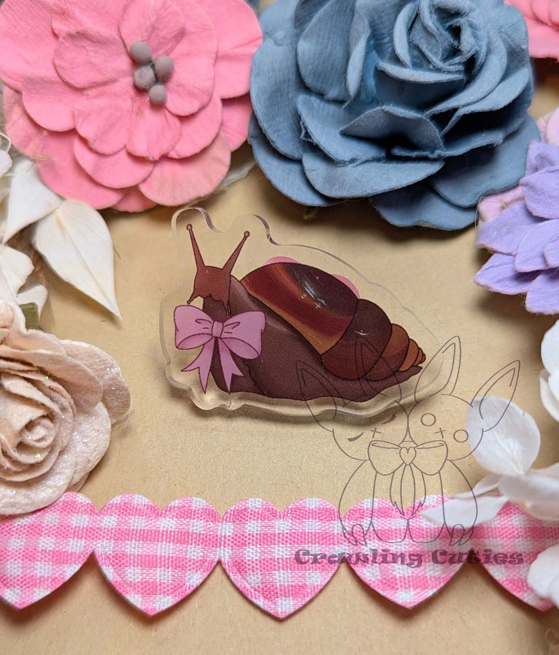 Giant African Land Snail Pin SMALL!