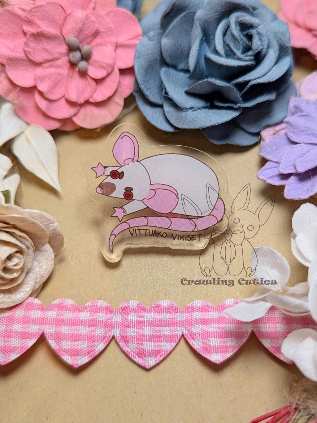 Swearing Rat Pin SMALL!