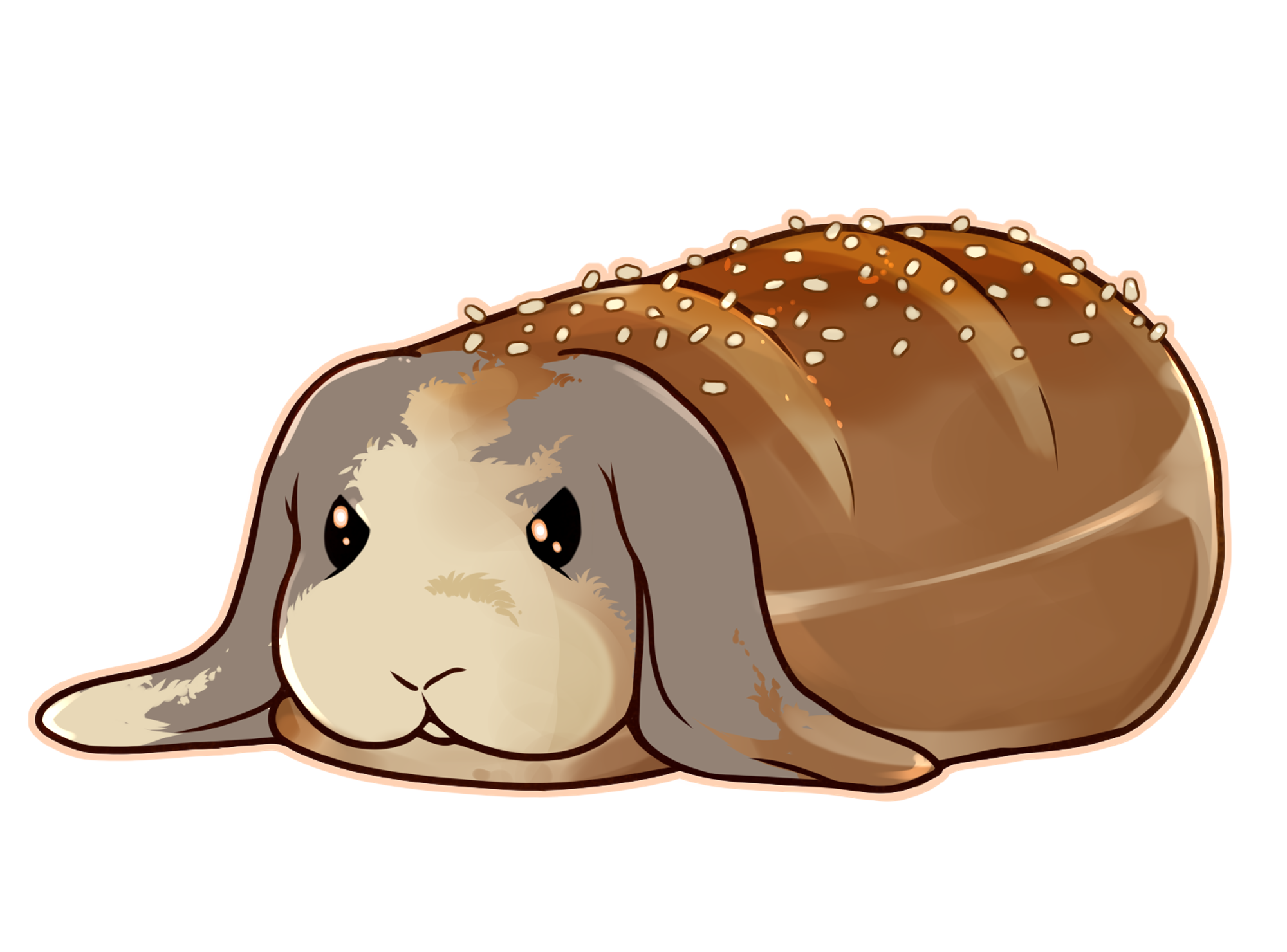 Bunny Loaf Vinyl Sticker