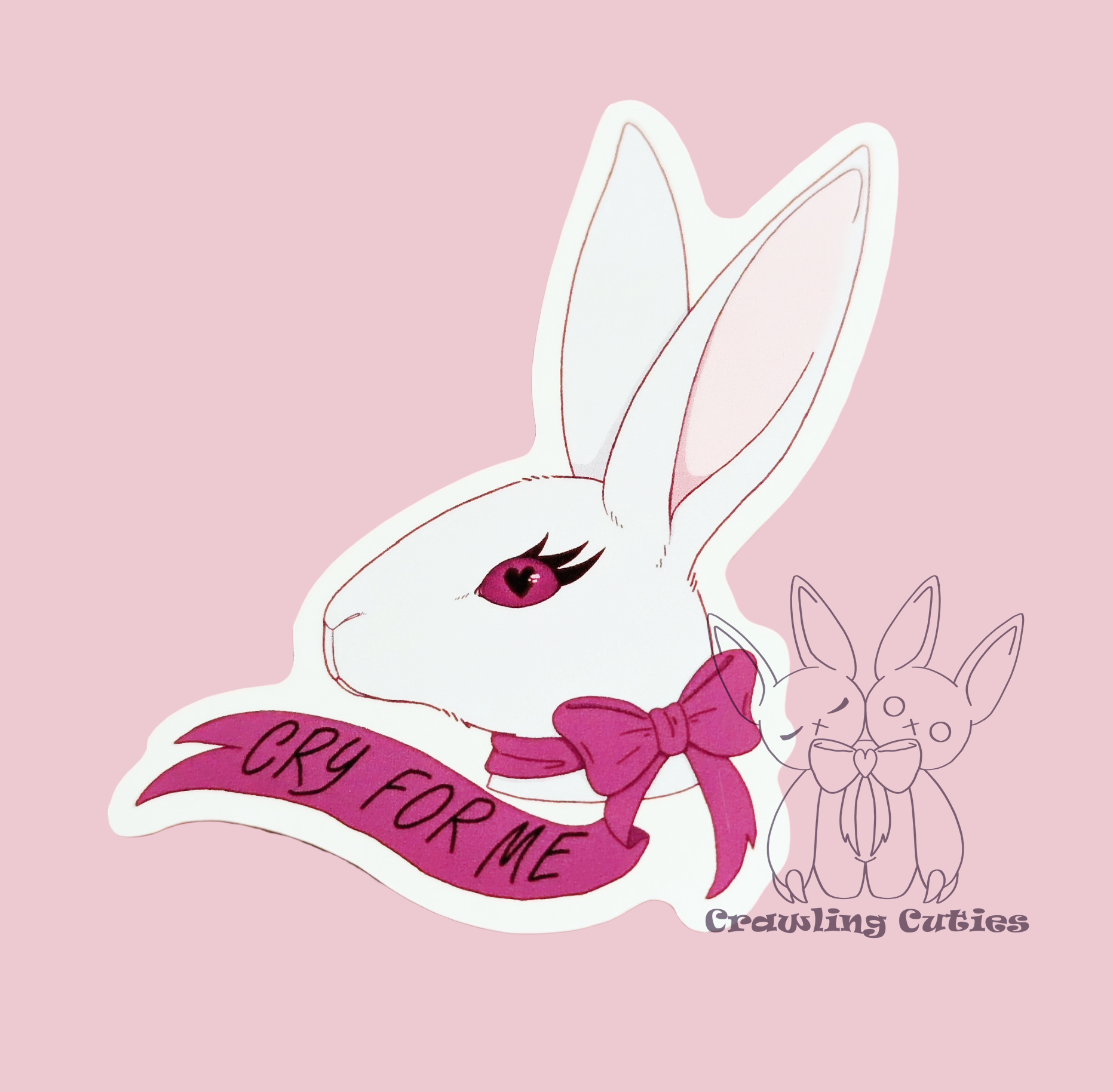 Cry for me vinyl sticker