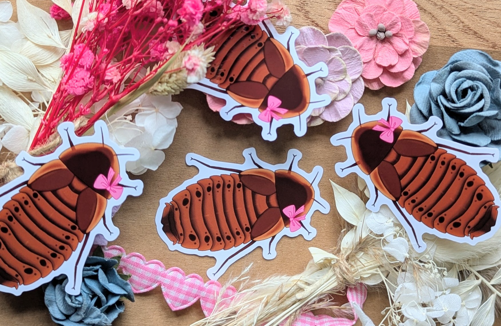 Dubia roach pin vinyl sticker