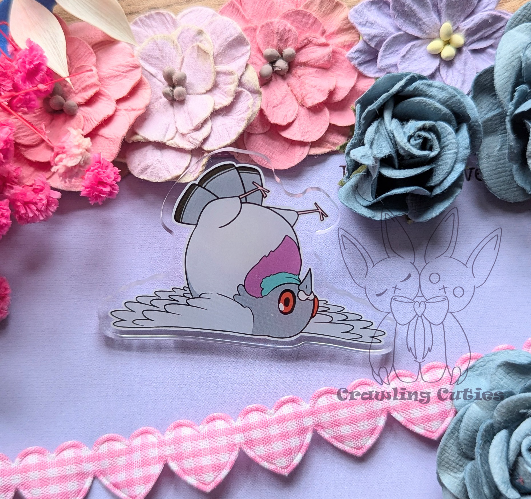 Fallen pigeon pin