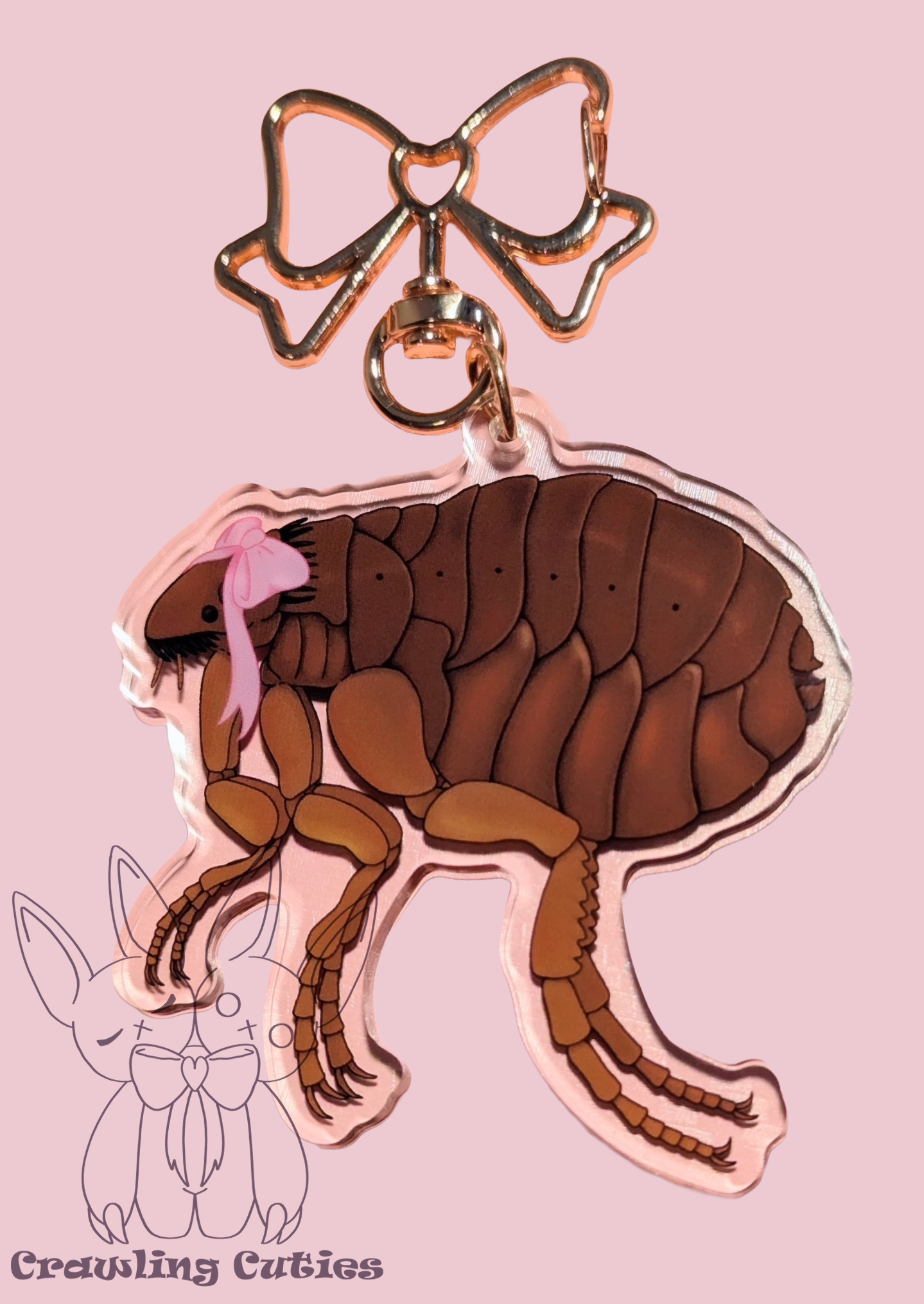 Adorable Flea Keychain