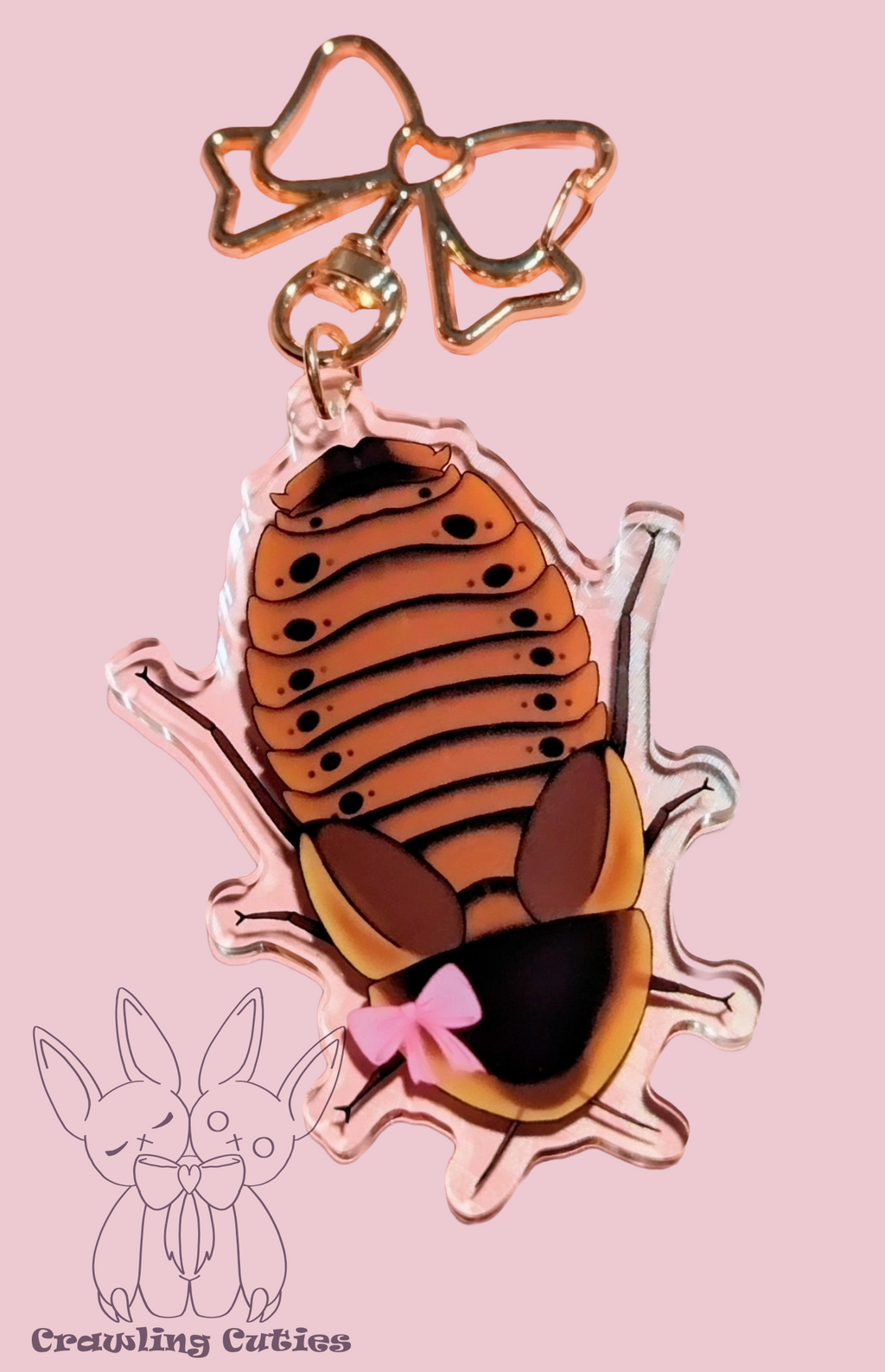 Dubia roach keychain