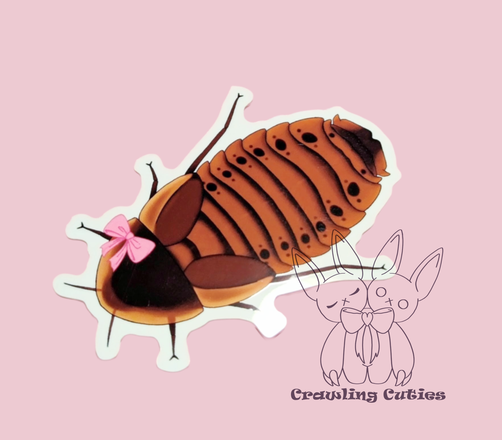 Dubia roach pin vinyl sticker