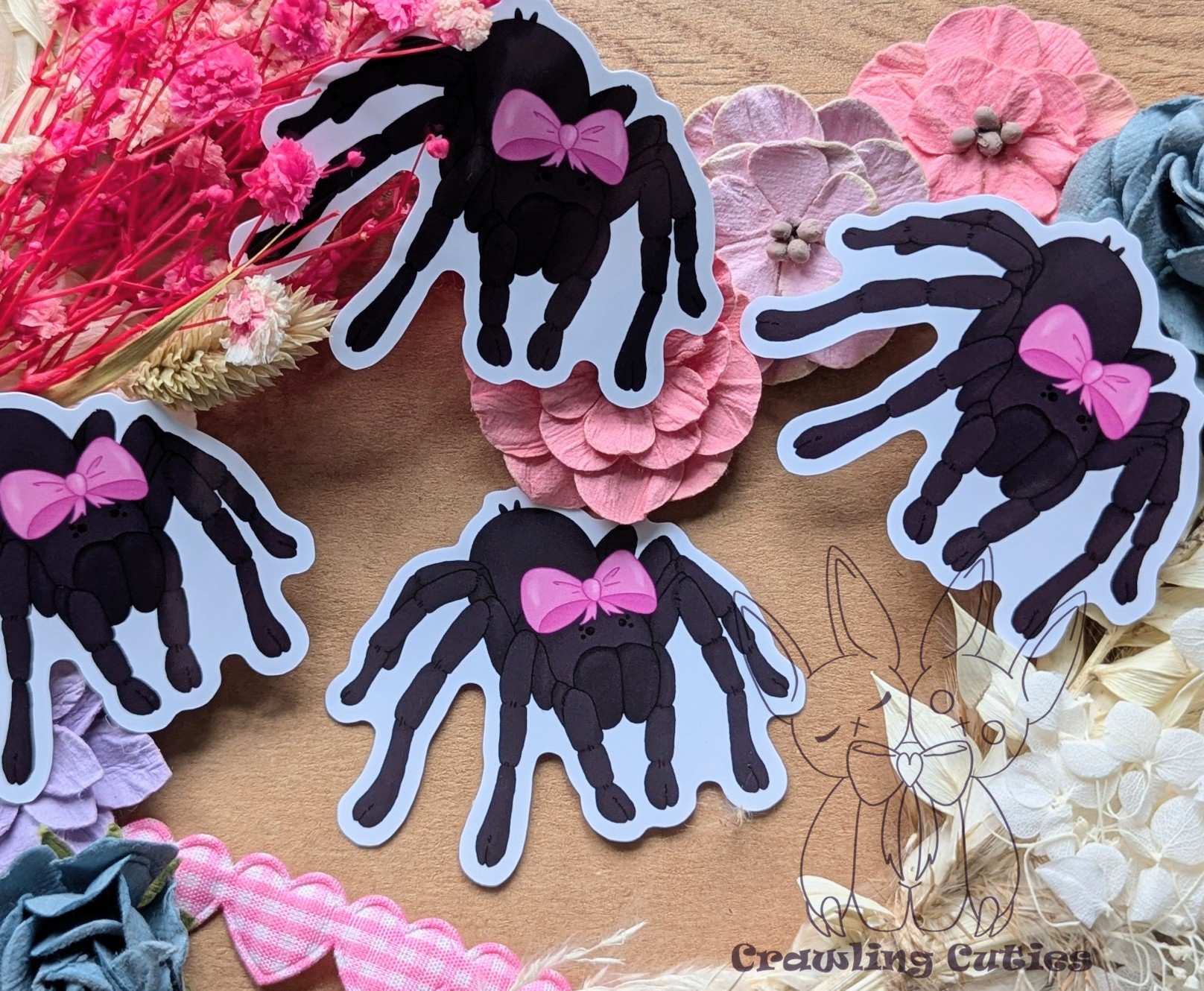 Pretty little tarantula vinyl sticker