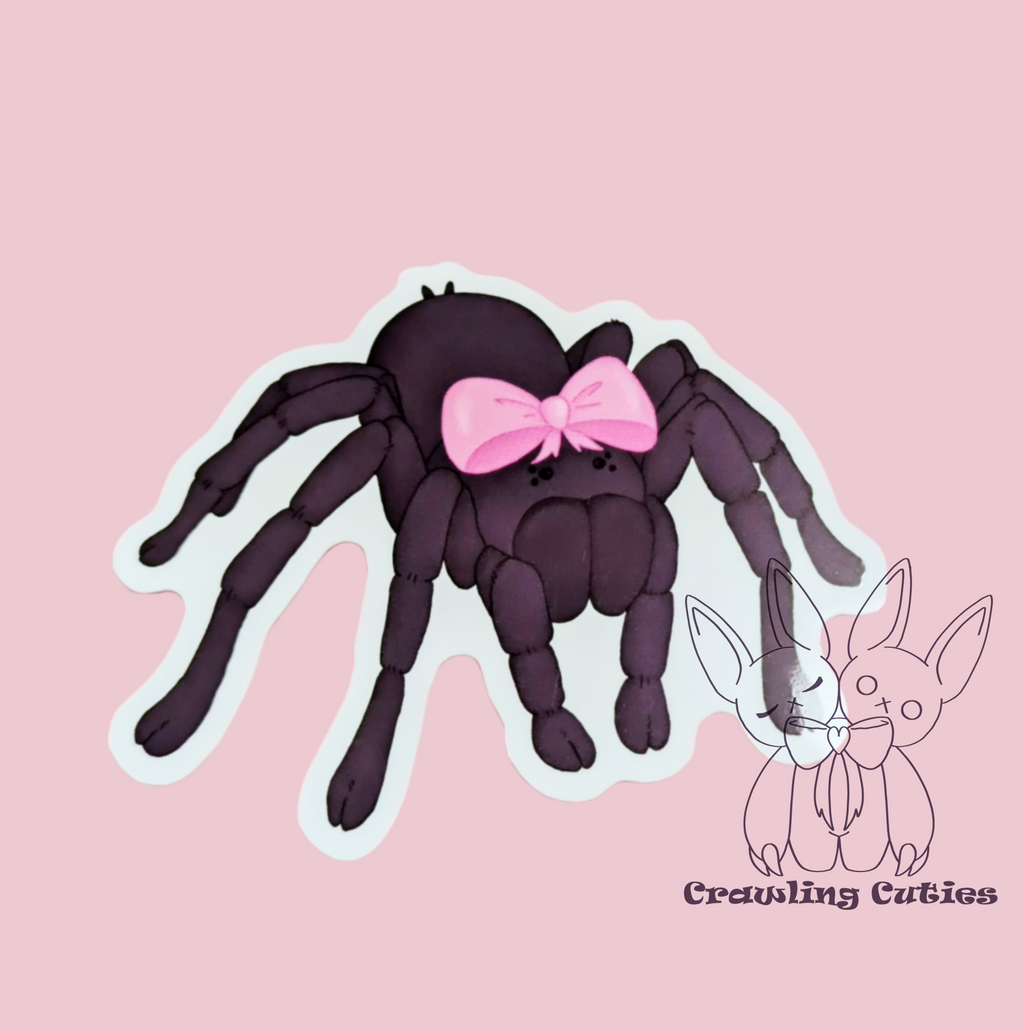 Pretty little tarantula vinyl sticker