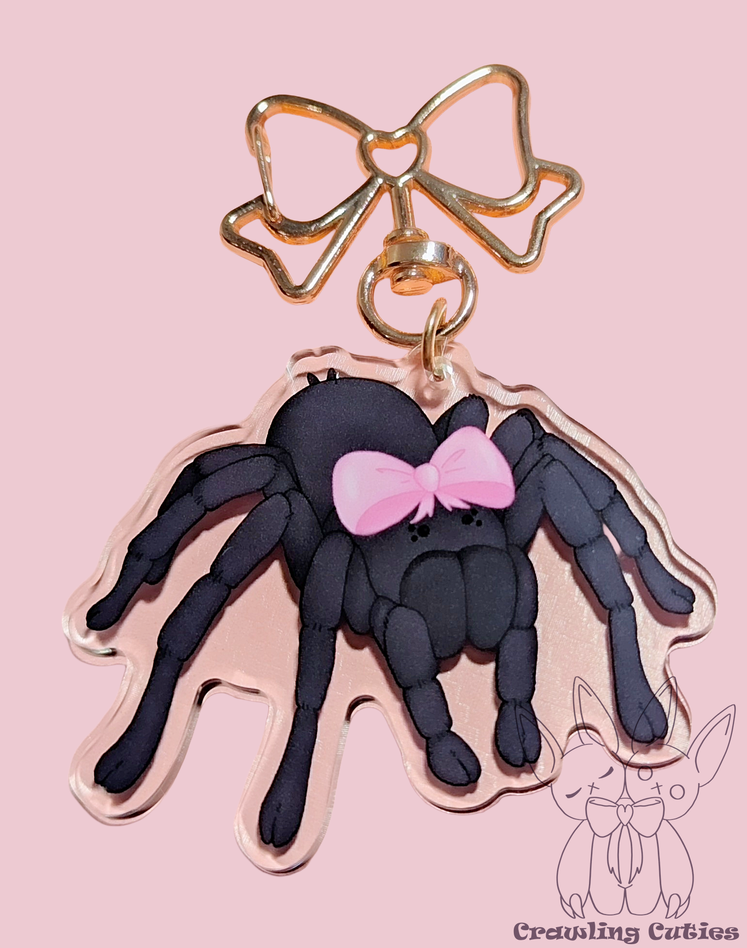 Pretty little tarantula keychain