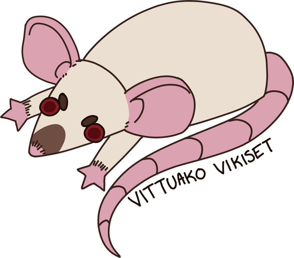 Swearing Rat Vinyl Sticker