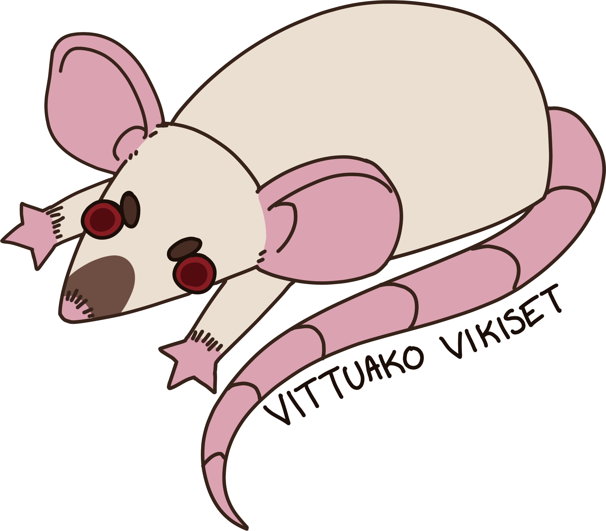 Swearing Rat Vinyl Sticker